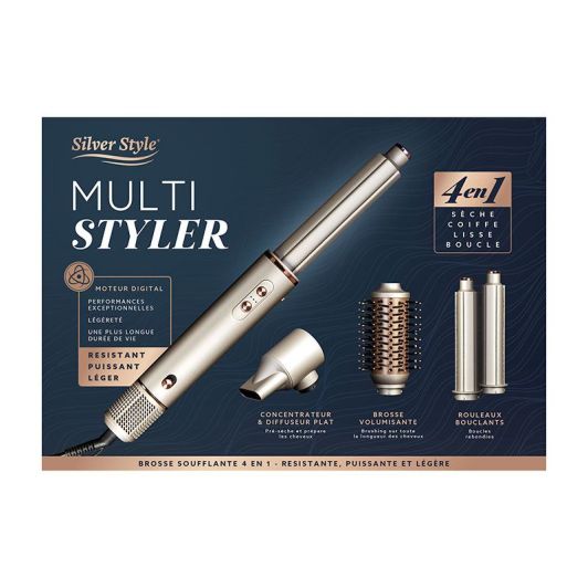 Perie cu aer cald SILVER STYLE MULTI STYLE