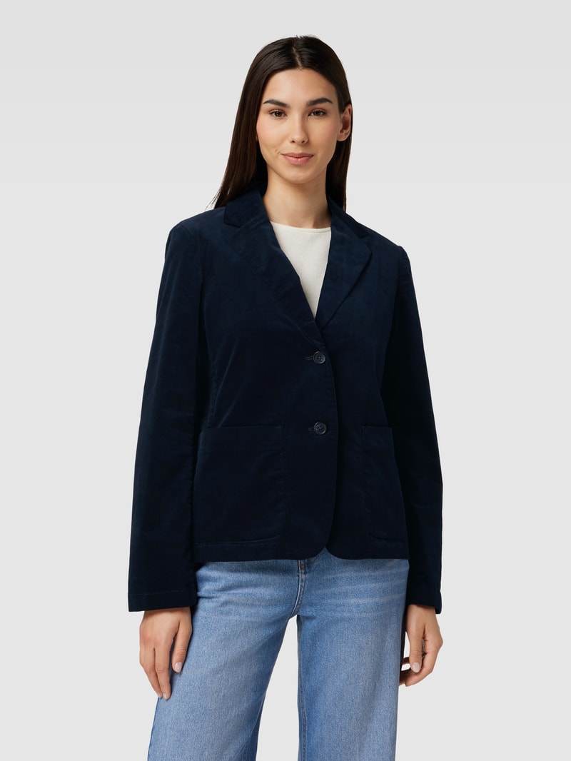 Blazer mit Eingrifftaschen in marineblau
