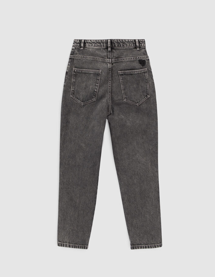 Jean MOM gris longueur 7/8ème fille