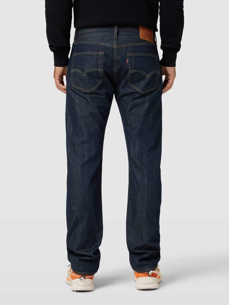 Jeans mit 5-Pocket-Design Modell 'MARLON' in dunkelblau