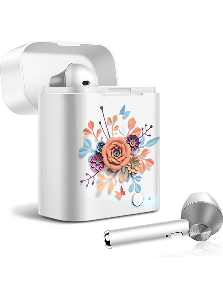 SmartCase Bluetooth-In-Ear-Kopfhörer in Weiß/ Silber günstig kaufen onesize