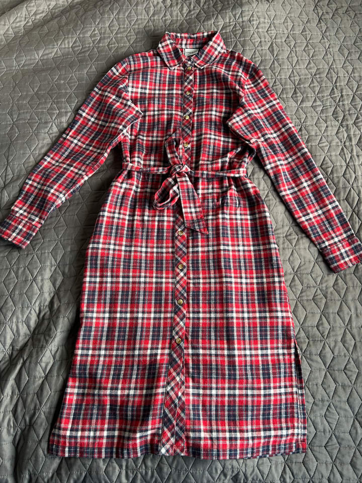 Finn Flare Hemdblusenkleid in red günstig kaufen XS