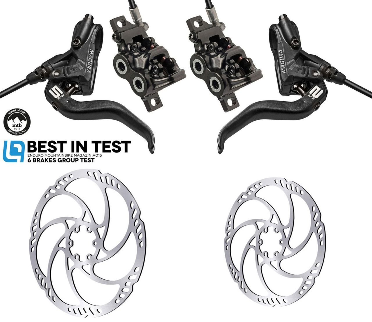 Magura MT5 Scheibenbremsen-Set + Storm HC 203/180 kaufen | Bike-Discount