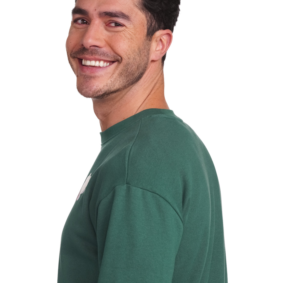 Herren Weihnachtssweatshirt dunkelgrün