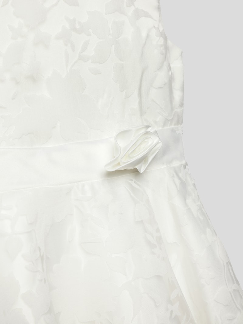 Kommunionskleid mit floraler Applikation in offwhite