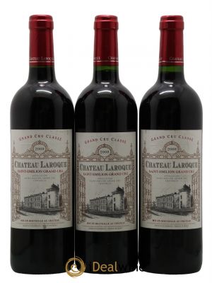Château Laroque Grand Cru Classé  2008 - Lot de 3 Bouteilles