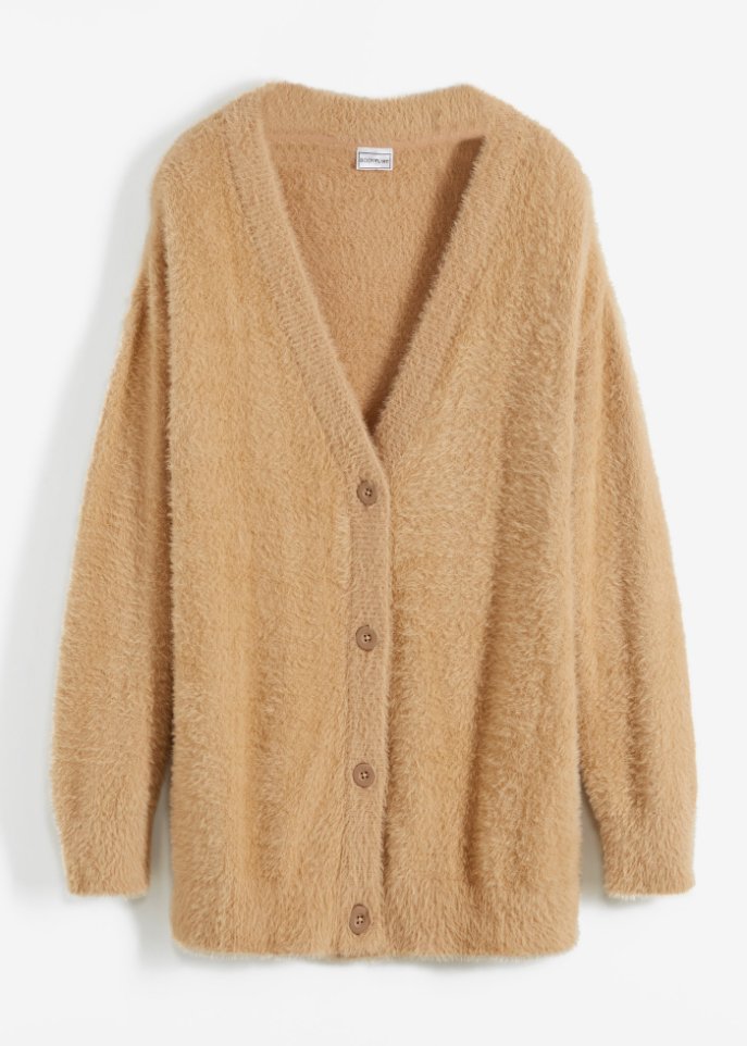 Flauschige Strickjacke