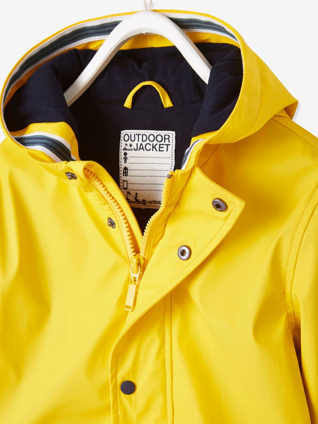 Vertbaudet Gefütterte Jungen Regenjacke - gelb