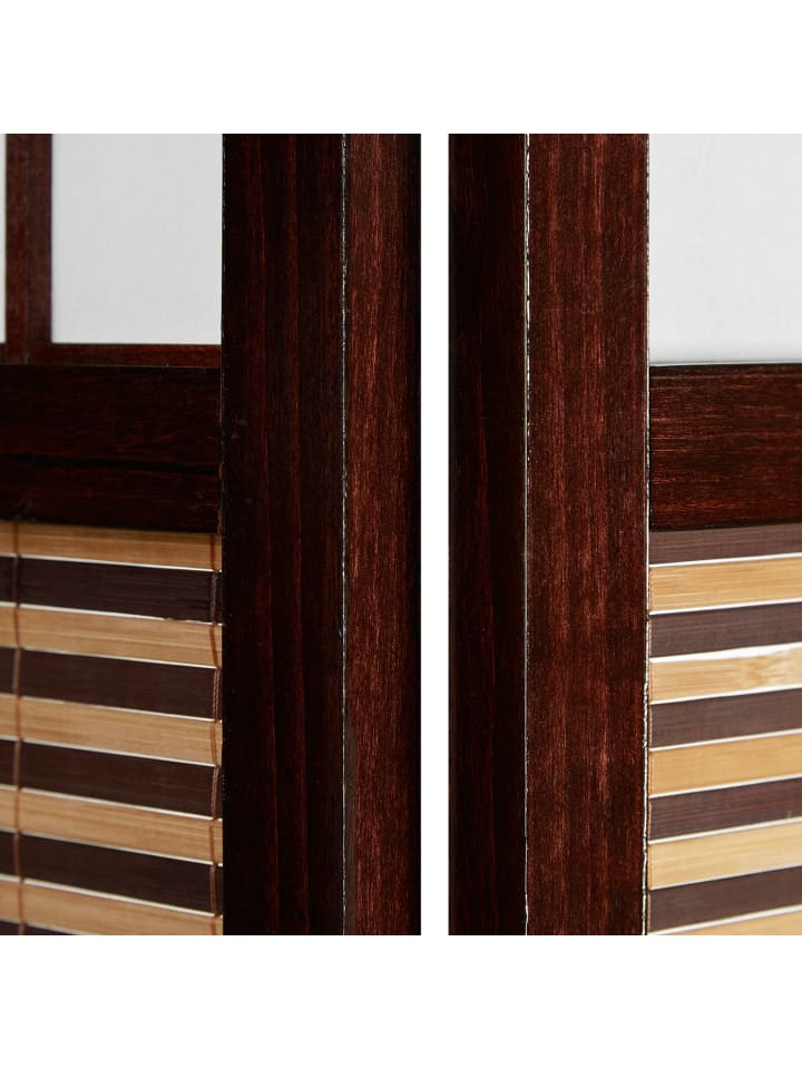 Homestyle4u 5-tlg. Paravent in Braun 220x175 günstig kaufen onesize