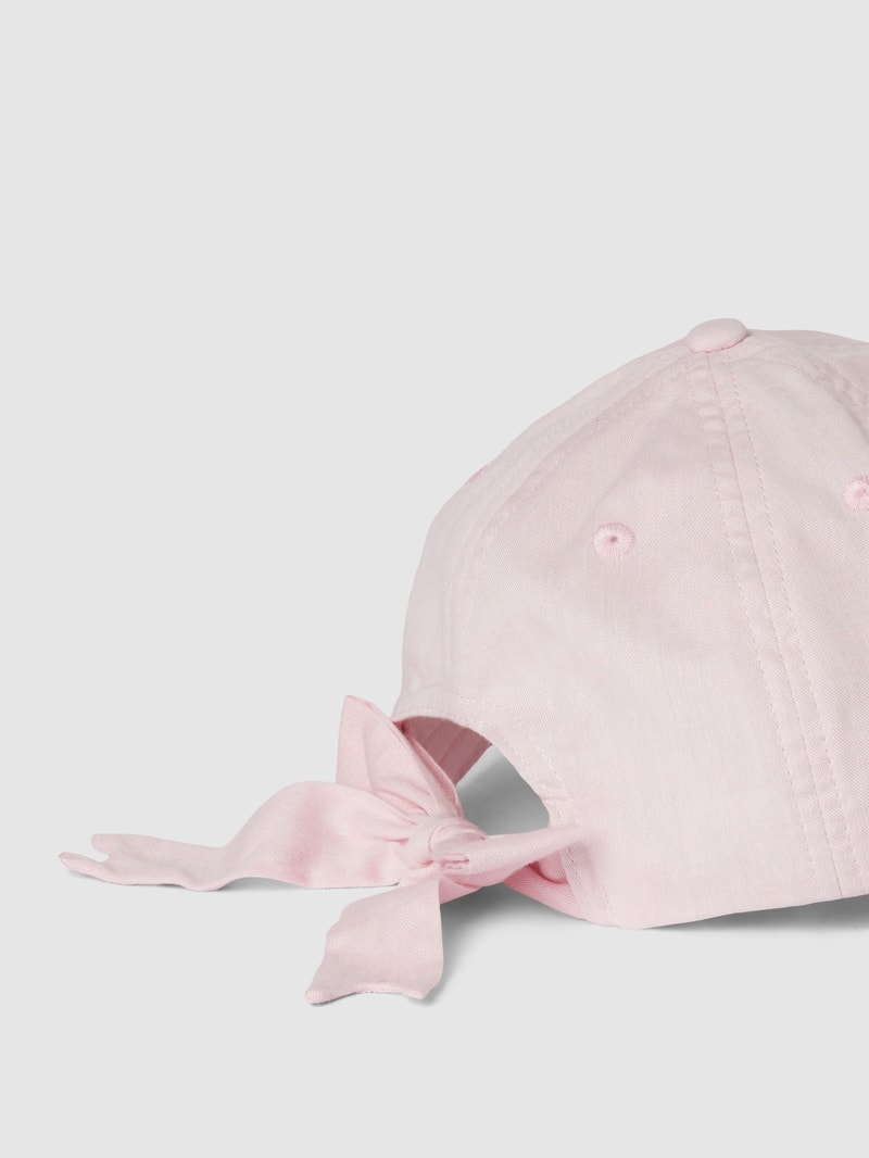 Cap aus Baumwolle mit Label-Detail Modell 'Flamingo' in hellrosa