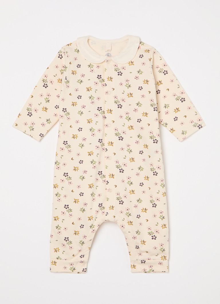 Salopetă pentru bebeluși cu imprimeu floral de la Petit Bateau