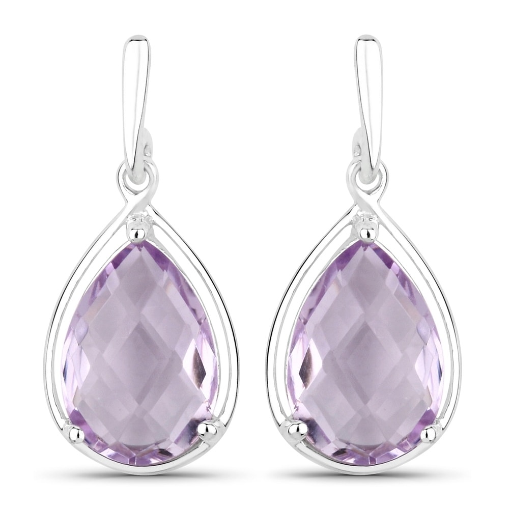 Rafaela Donata Boucles doreilles Argent sterling Améthyste en Argent Bijoux
