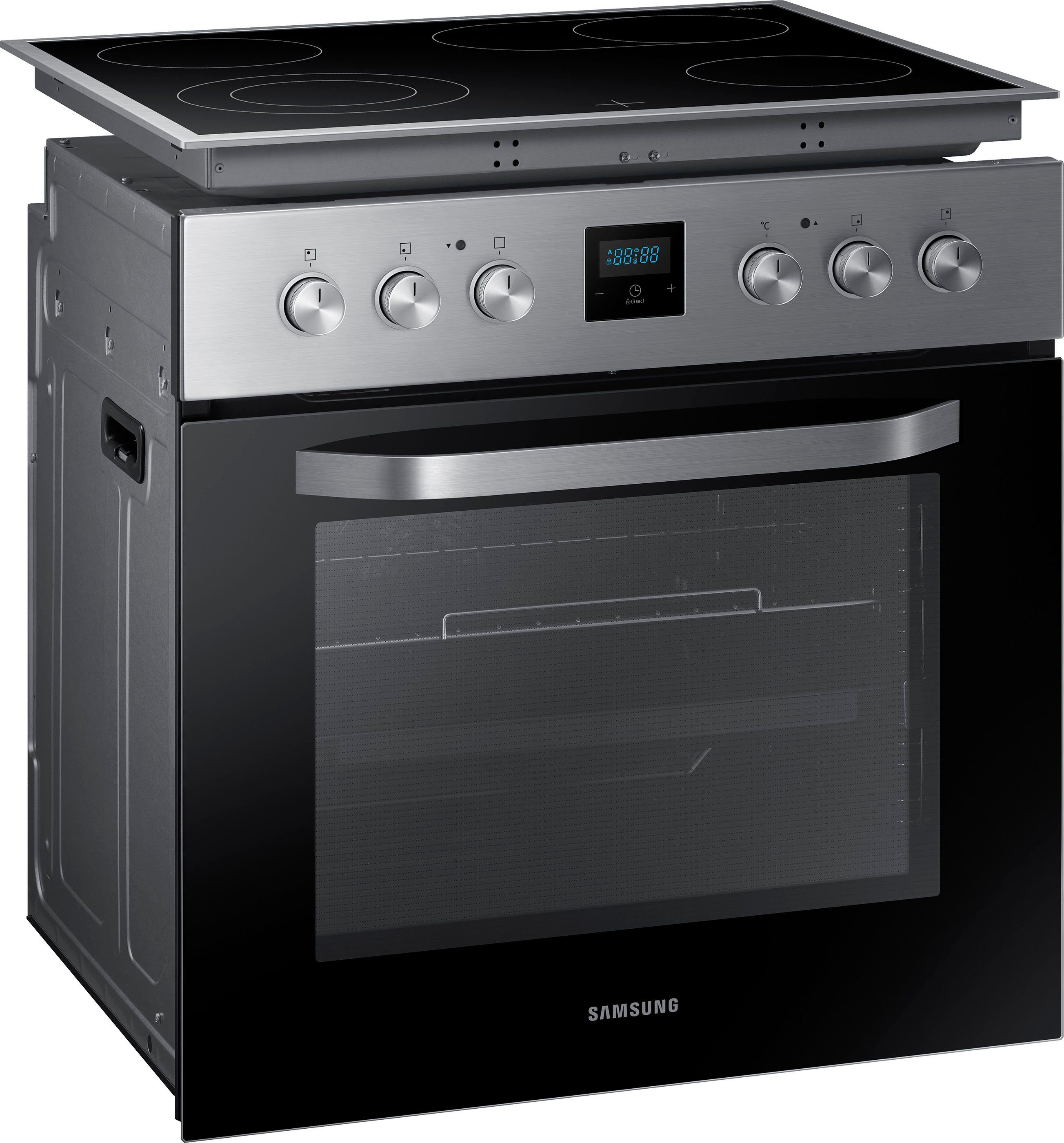 Samsung Elektro-Herd-Set NB69R2300RS, mit 1-fach-Teleskopauszug
