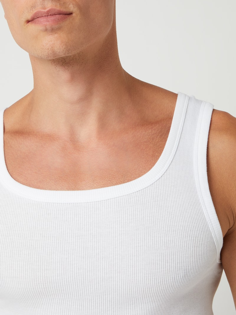 Tanktop aus Baumwolle im 2er-Pack in weiß