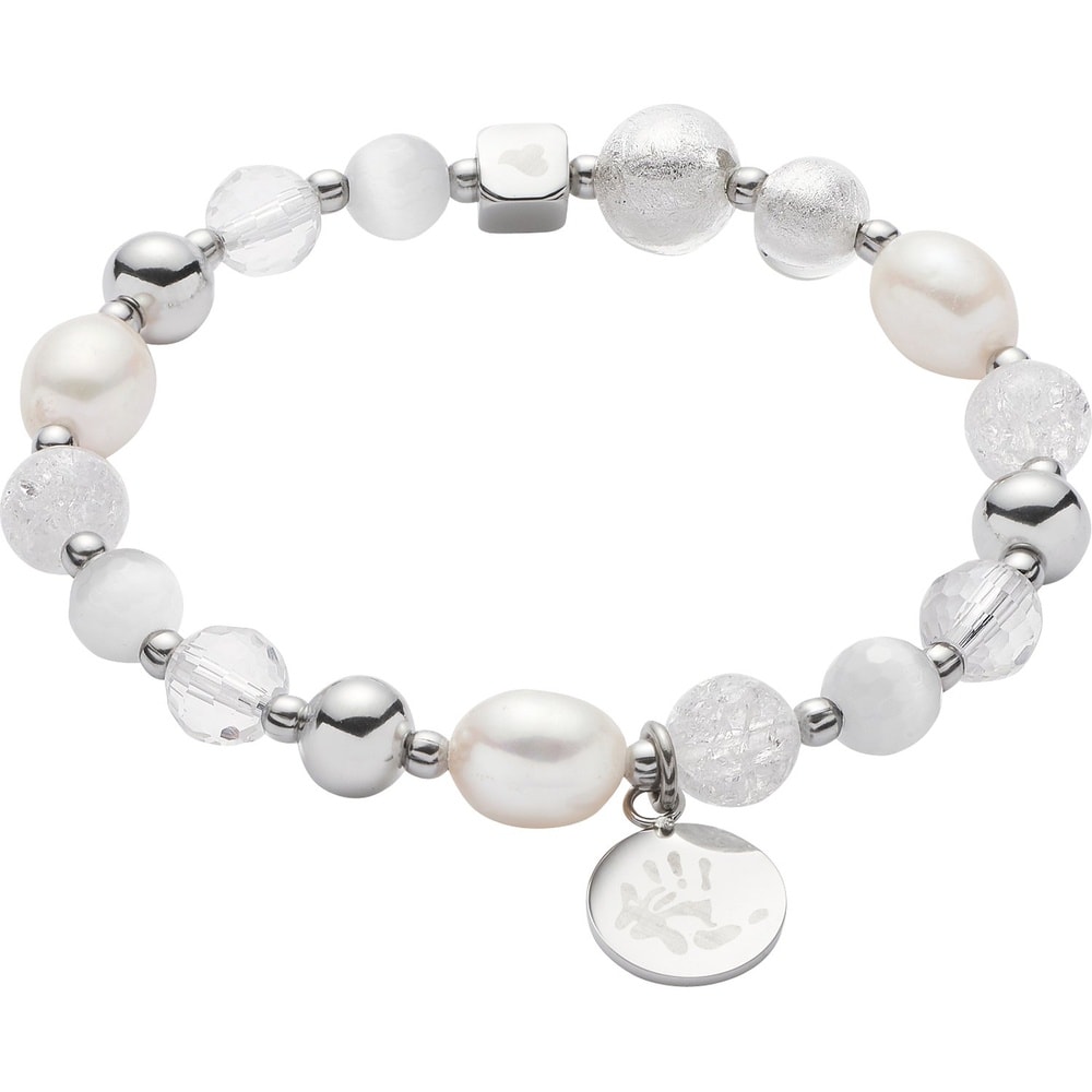 Leonardo Bracelet Acier inoxydable, Perle, Verre Bracelet