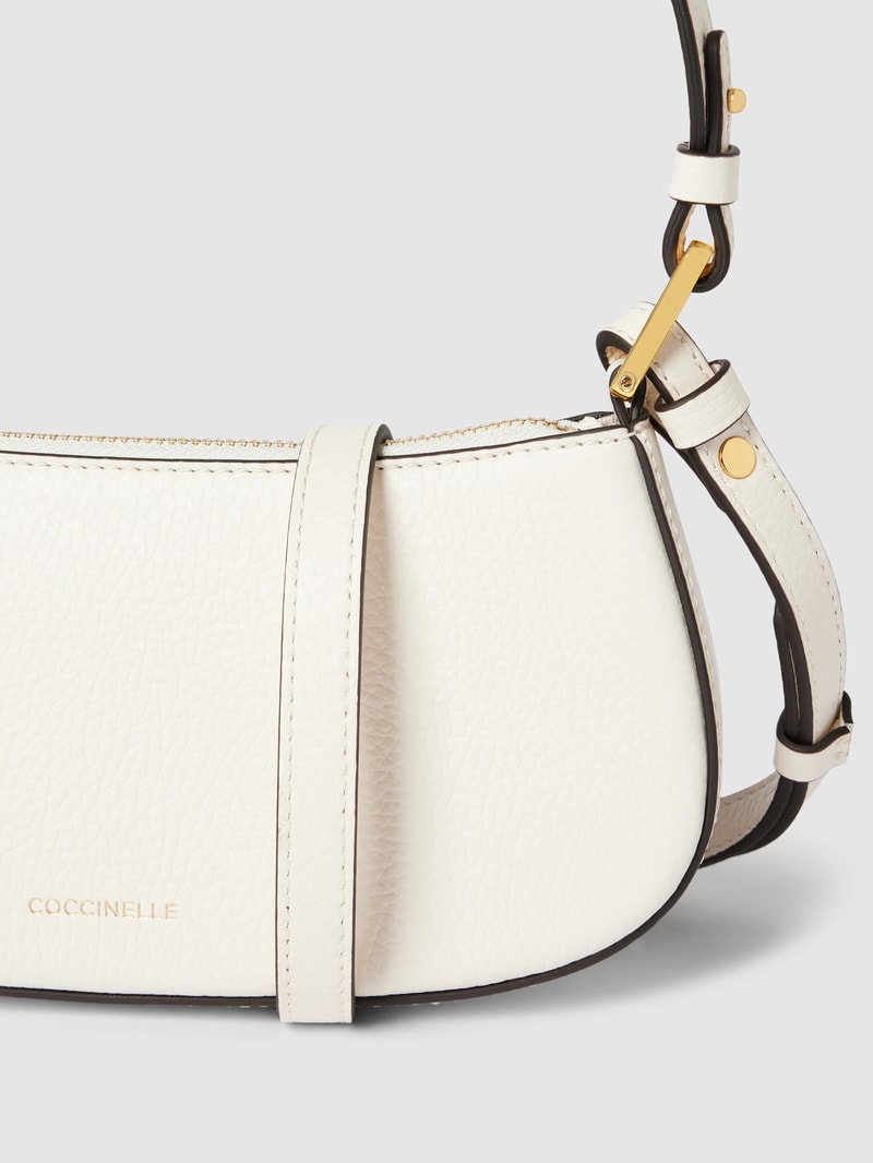 Handtasche mit Strukturmuster Modell 'MERVEILLE' in weiß