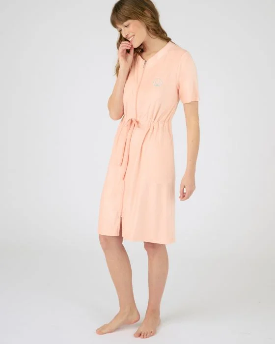 Robe de détente zippée en éponge