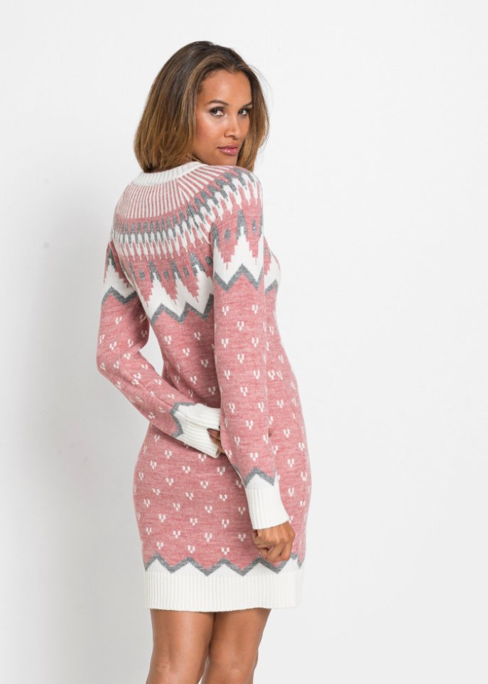 Strickkleid mit Norweger Muster