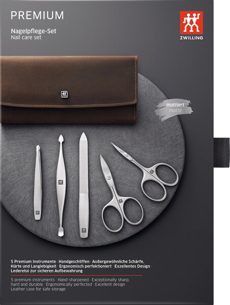 ZWILLING Beauty Premium Nagelpflege-Set - brown Maniküre-Set