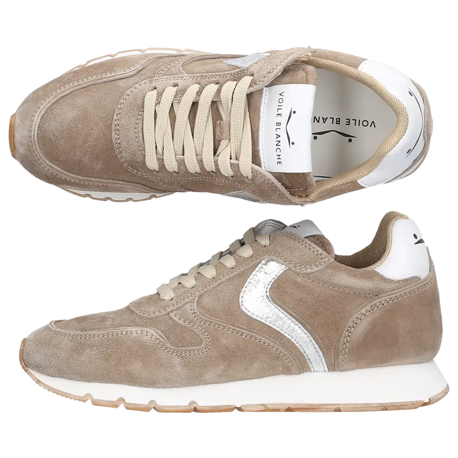 VOILE BLANCHE - Sneaker low JULIA SUEDE Kalbsleder - beige