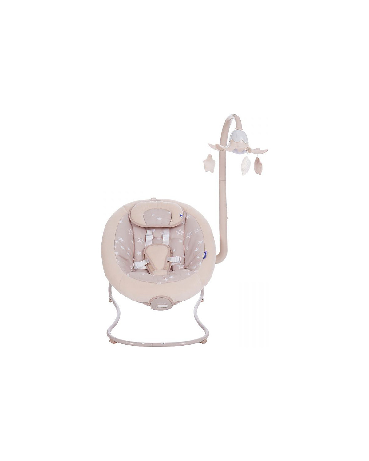 Babywippe Stars 12 Melodien Mobile Vibration 5-Punkt-Gurt verstellbar Babywippen