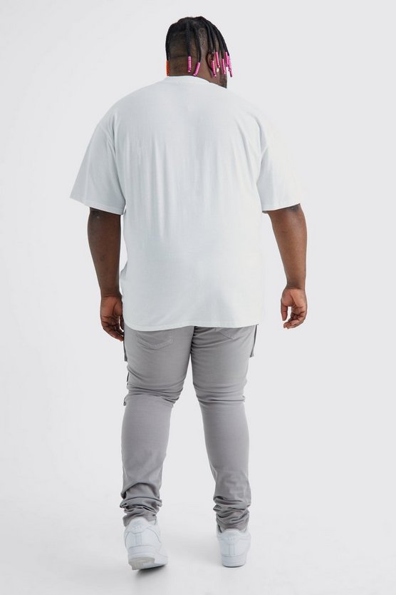 Plus Skinny Hose mit Cargo-Taschen
