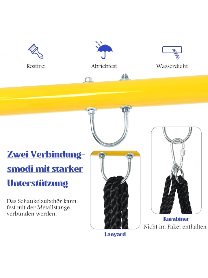 COSTWAY Schaukelgestell in Gelb günstig kaufen onesize