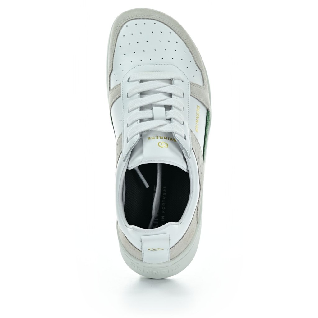Skinners Oldschooler Leather Green/White Barfußschuhe