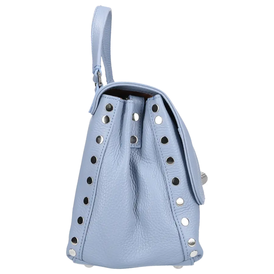 Zanellato - Handtasche POSTINA DAILY GIORNO S Kalbsleder - blau