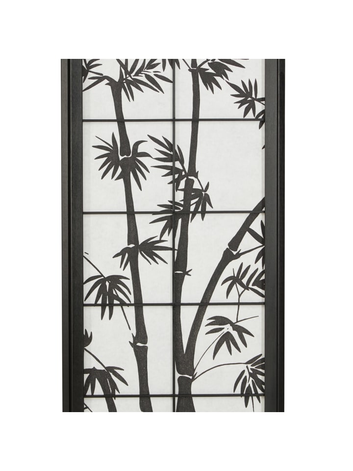 Homestyle4u 4-tlg. Paravent in Schwarz 176x179 günstig kaufen onesize