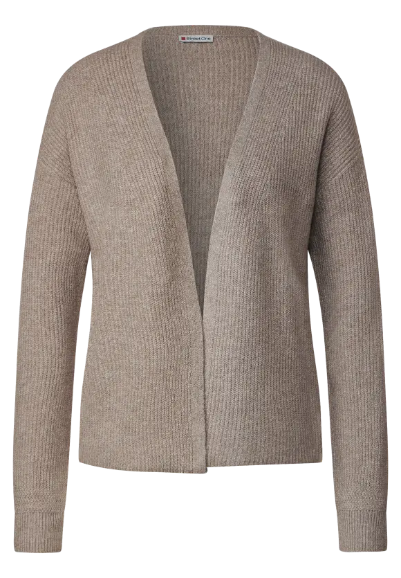 Street One Offene Melange Strickjacke