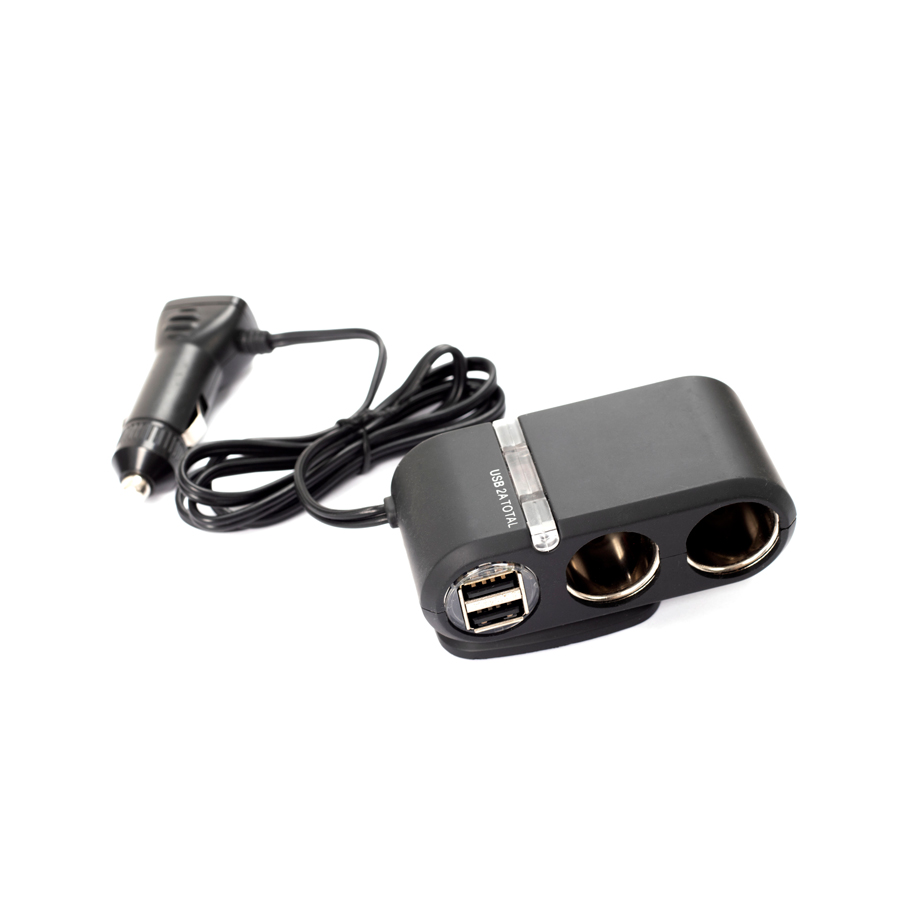 2er-Verlängerungskabel für die Zigarettenanzünderbuchse inkl. 2x USB-Anschluss, 12/24V, 5A, von Norauto, 1 Stück - ATU