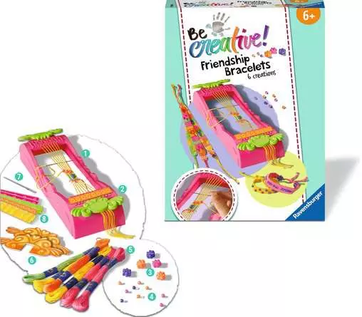 BeCreative Freundschaftsbändchen - Bastelset für Kinder ab 6 Jahren