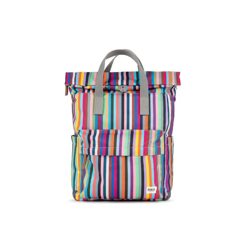 Roka London Rolltop Canfield Medium - Multi Stripe