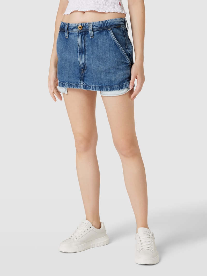 Jeansrock mit Eingrifftaschen Modell 'Workwear' in jeans