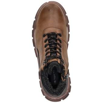 Tom Tailor Schnürstiefelette in braun