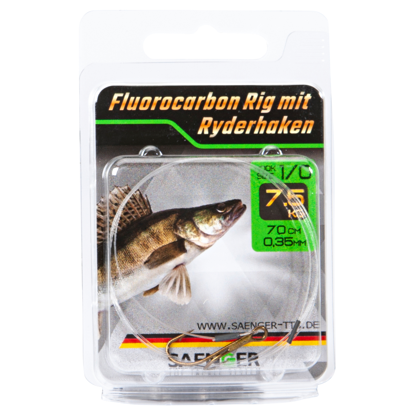 Sänger Fluorocarbon Vorfach mit Ryderhaken