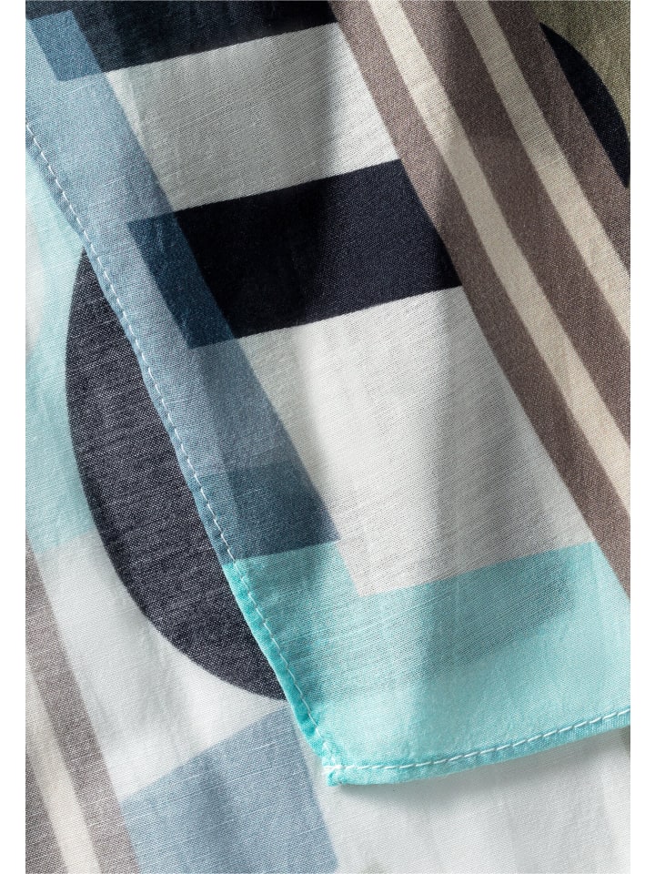 Camel Active Feines Modetuch mit sommerlichem Letter Print in Blau-Grün günstig kaufen onesize