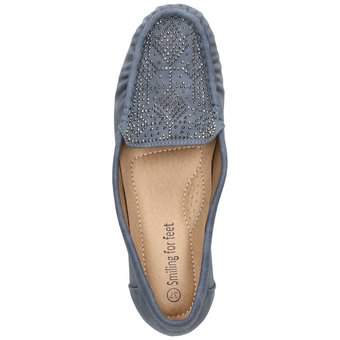 smiling for feet Mokassin in blau
