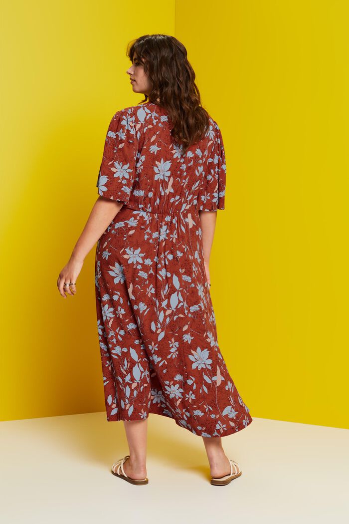 CURVY Midikleid mit Allover-Muster