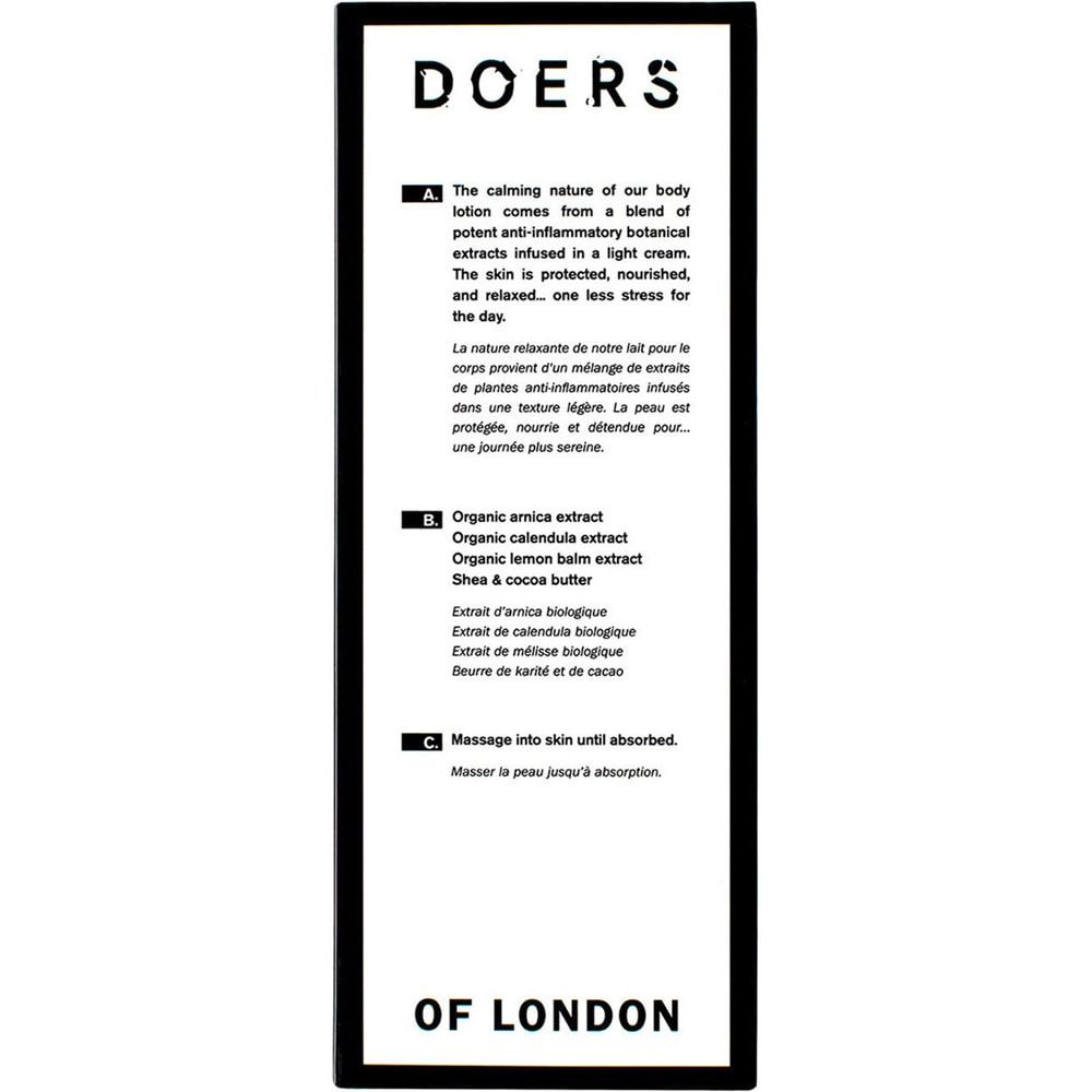 Doers of London Body Lotion Créme pour le corps