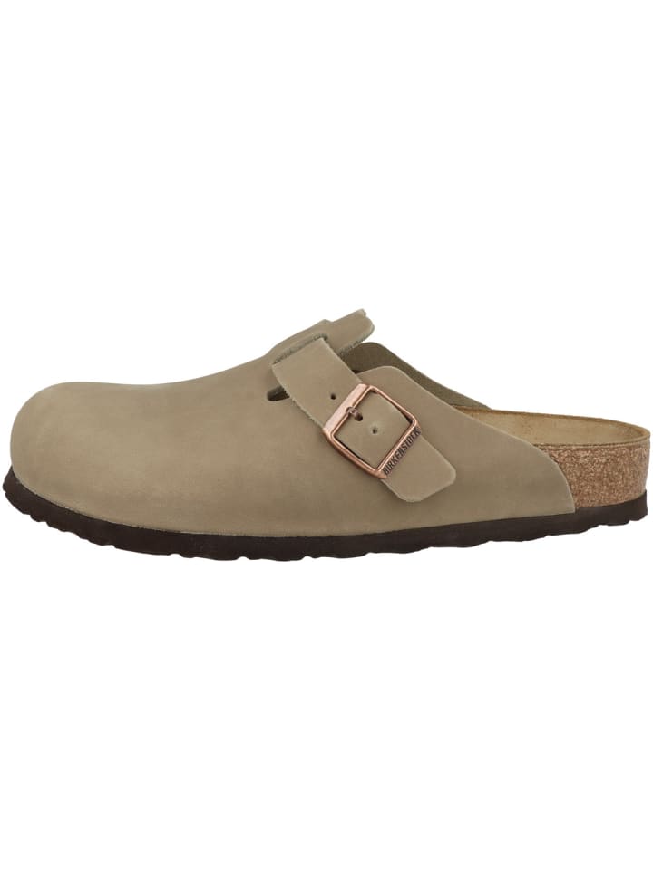 Birkenstock Clogs Boston Geöltes Nubukleder normal in braun günstig kaufen 45