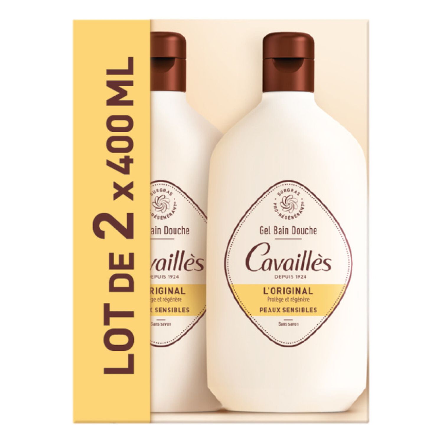 Cavaillès L'Original Gel Bain Douche 2 x 400 ml