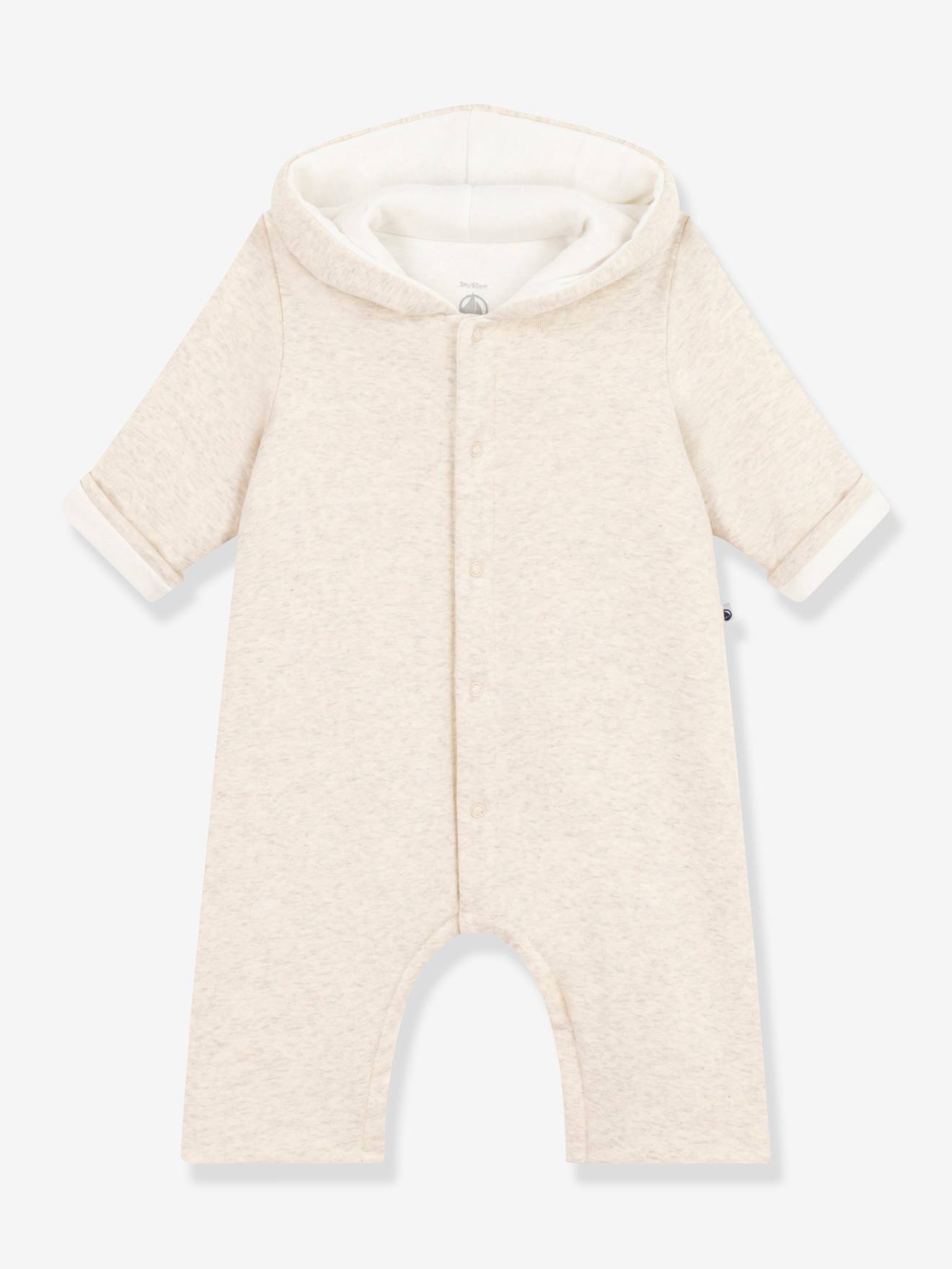 Petit Bateau Wattierter Baby Overall mit Kapuze PETIT BATEAU - beige