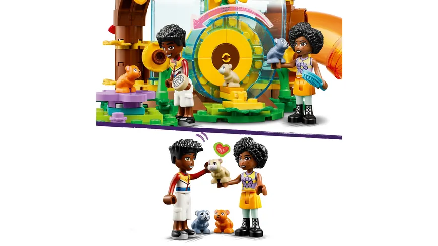 LEGO Friends 42601 Hamster-Spielplatz Set mit Spielzeug-Tieren für Kinder