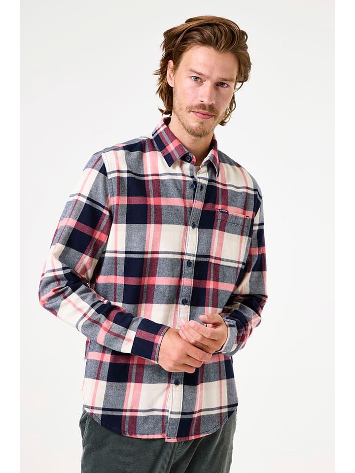 Garcia Hemd in Creme/ Rot/ Dunkelblau günstig kaufen