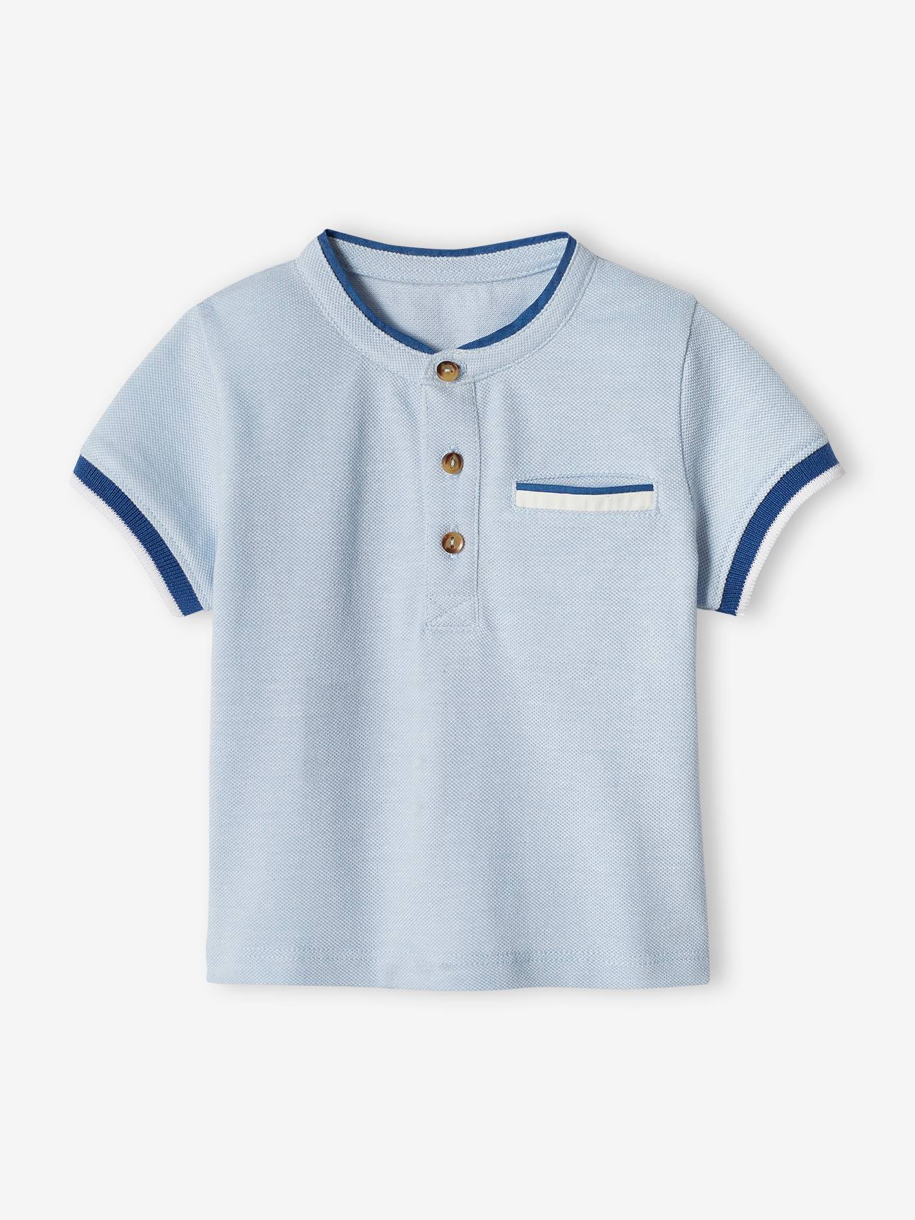 Vertbaudet Baby Poloshirt - hellblau