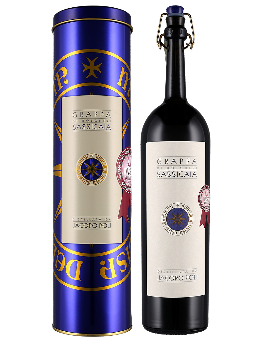 Grappa di Sassicaia Poli 500 ㎖, En Étui
