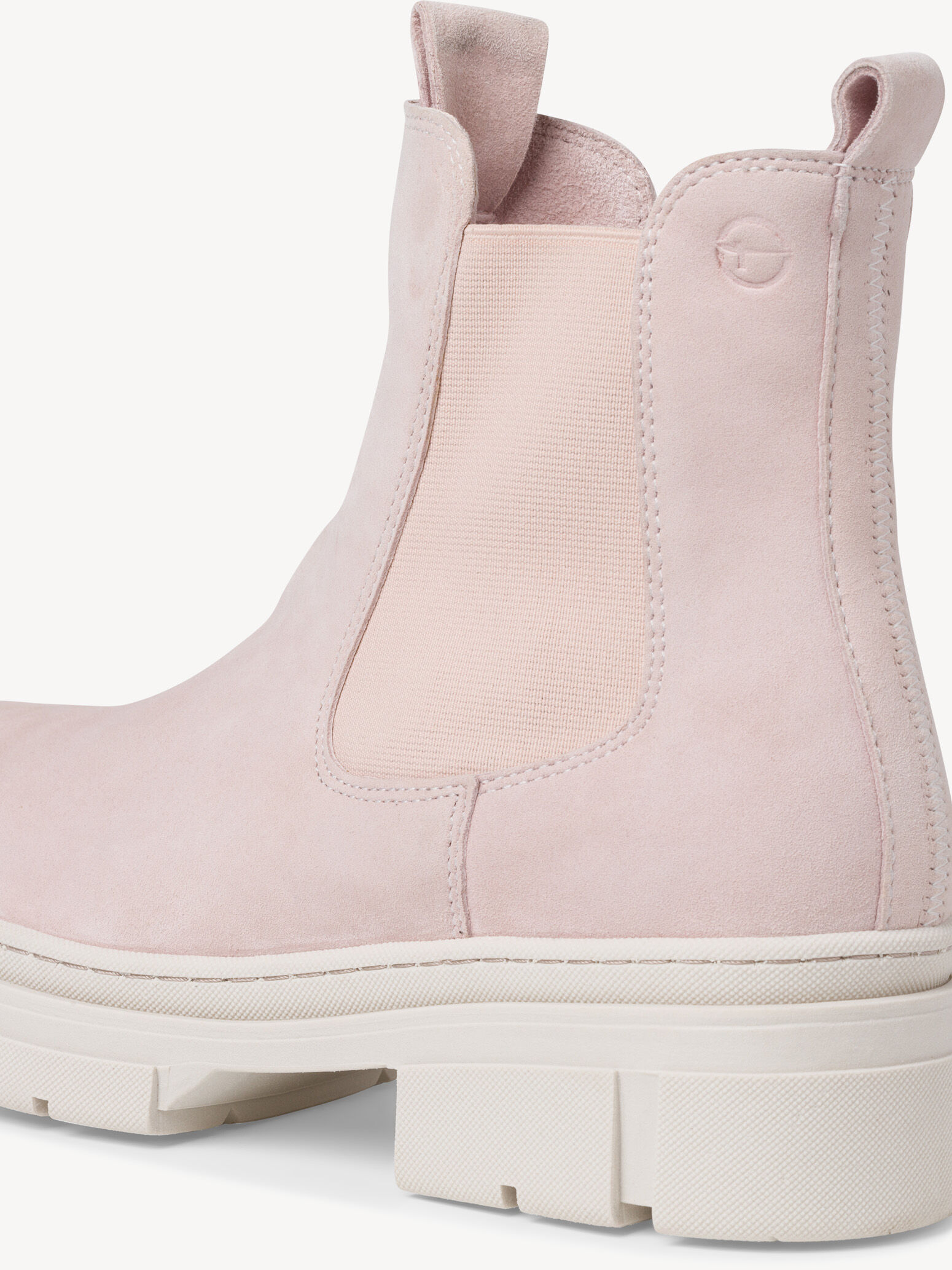 Bottine Chelsea en cuir - rose