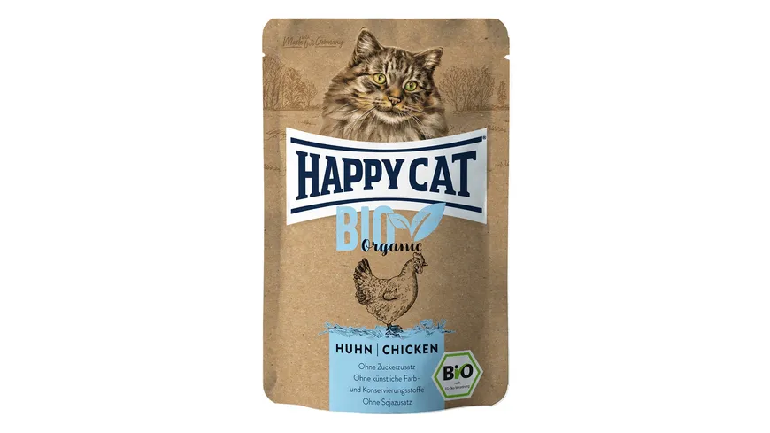 Happy Cat Katzennassfutter Bio Pouch Huhn 85 g 85 g